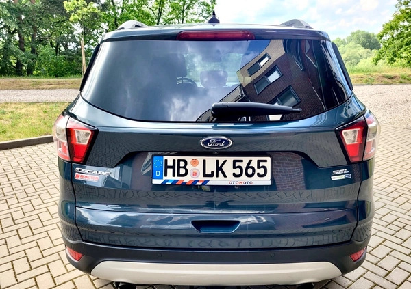 Ford Kuga cena 69900 przebieg: 86840, rok produkcji 2019 z Grybów małe 191